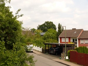 Blick vom Stellwerk in der Naggertstraße 